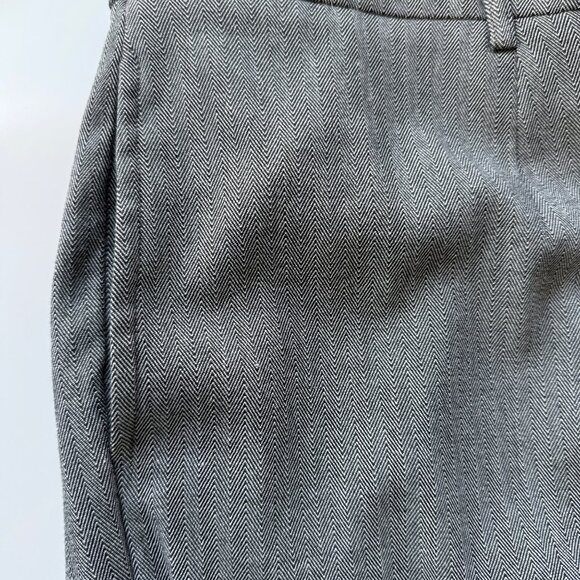 Avenue Womens Stretch Two-Piece Pant Suit Size 16 & 18 Gray Herringbone Pattern - Picture 6 of 10